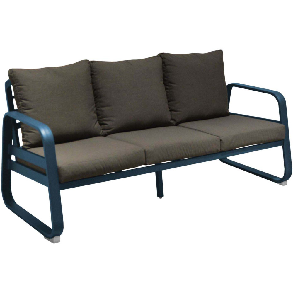 Canapé extérieur 3 places en aluminium tonio