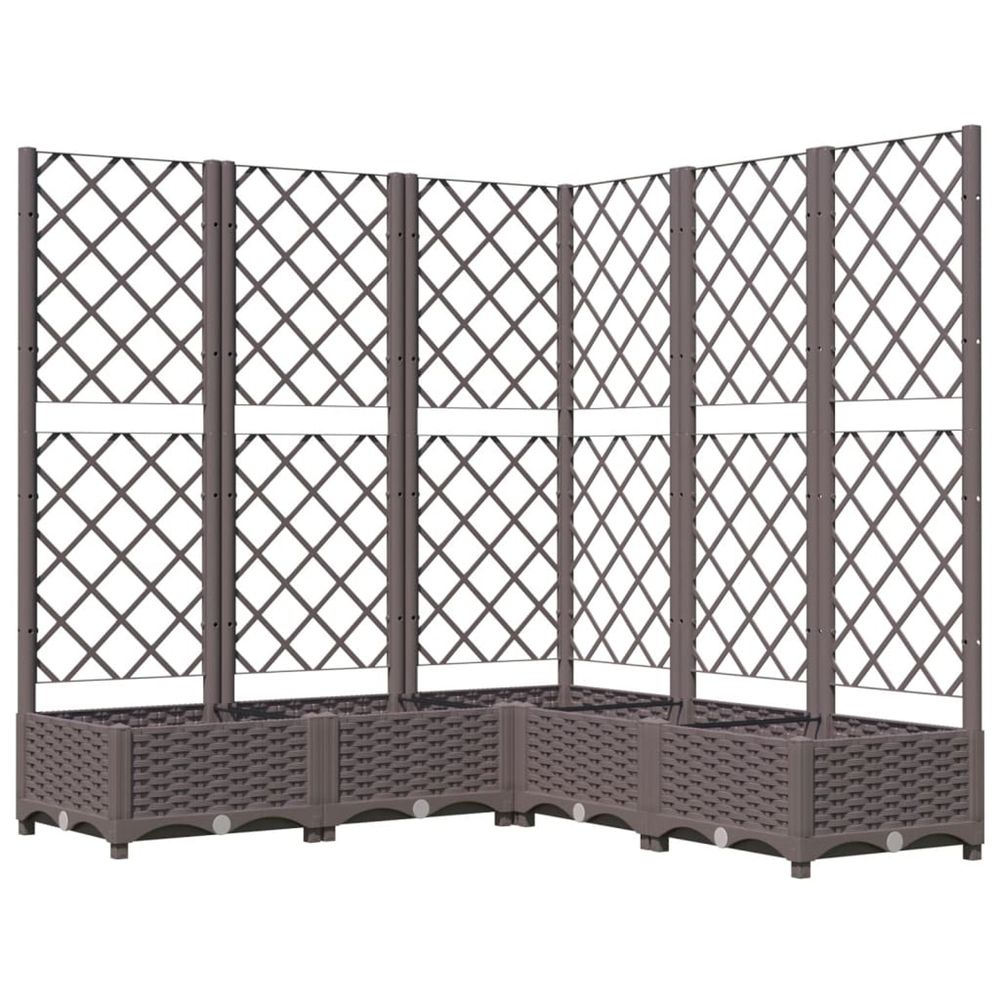 Jardin marron 120 x 120 x 121,5 cm