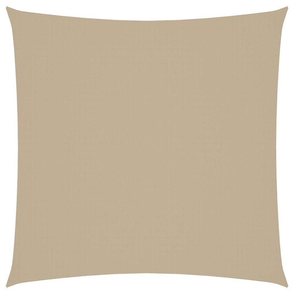 Voile de parasol tissu oxford carré 2,5x2,5 m beige