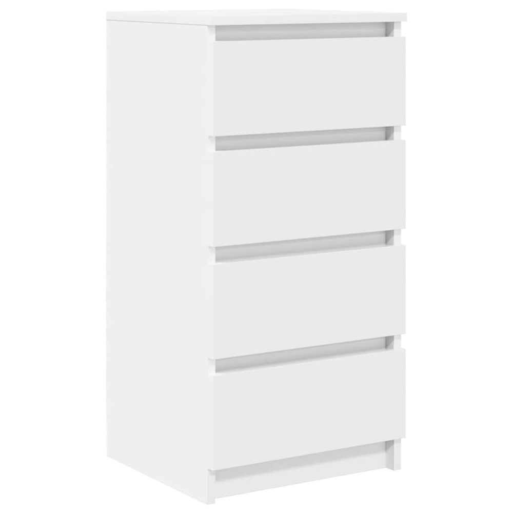 Buffet blanc 37,5x35x76 cm bois d'ingénierie