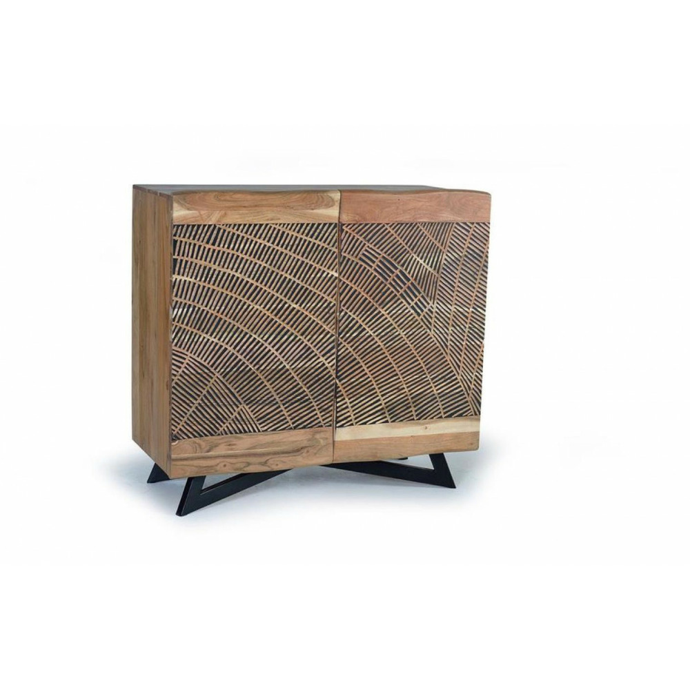 Buffet bois-fer marron - divine décoration d'autrefois