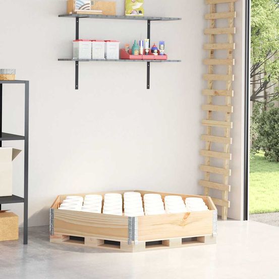 Carré potager hexagonal en bois de pin naturel modulable 160cm