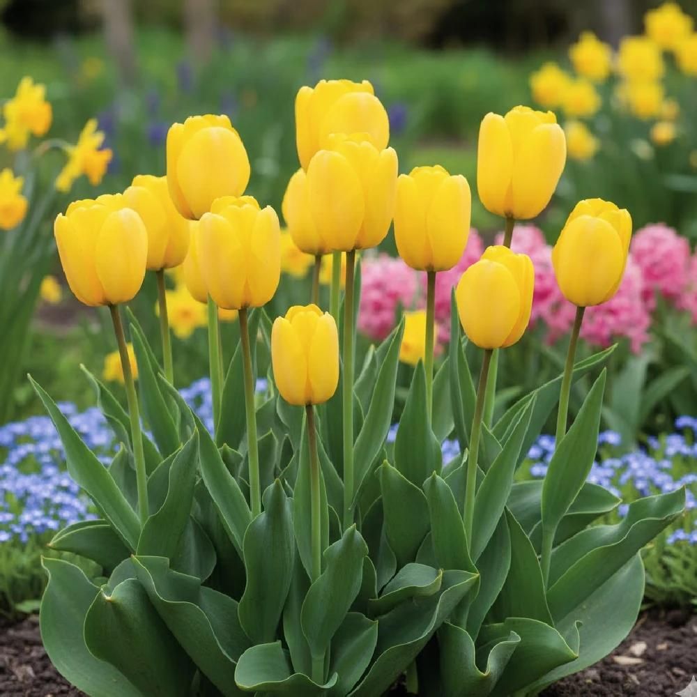 Bulbe de tulipe darwin golden paradise sachet de 8 bulbes
