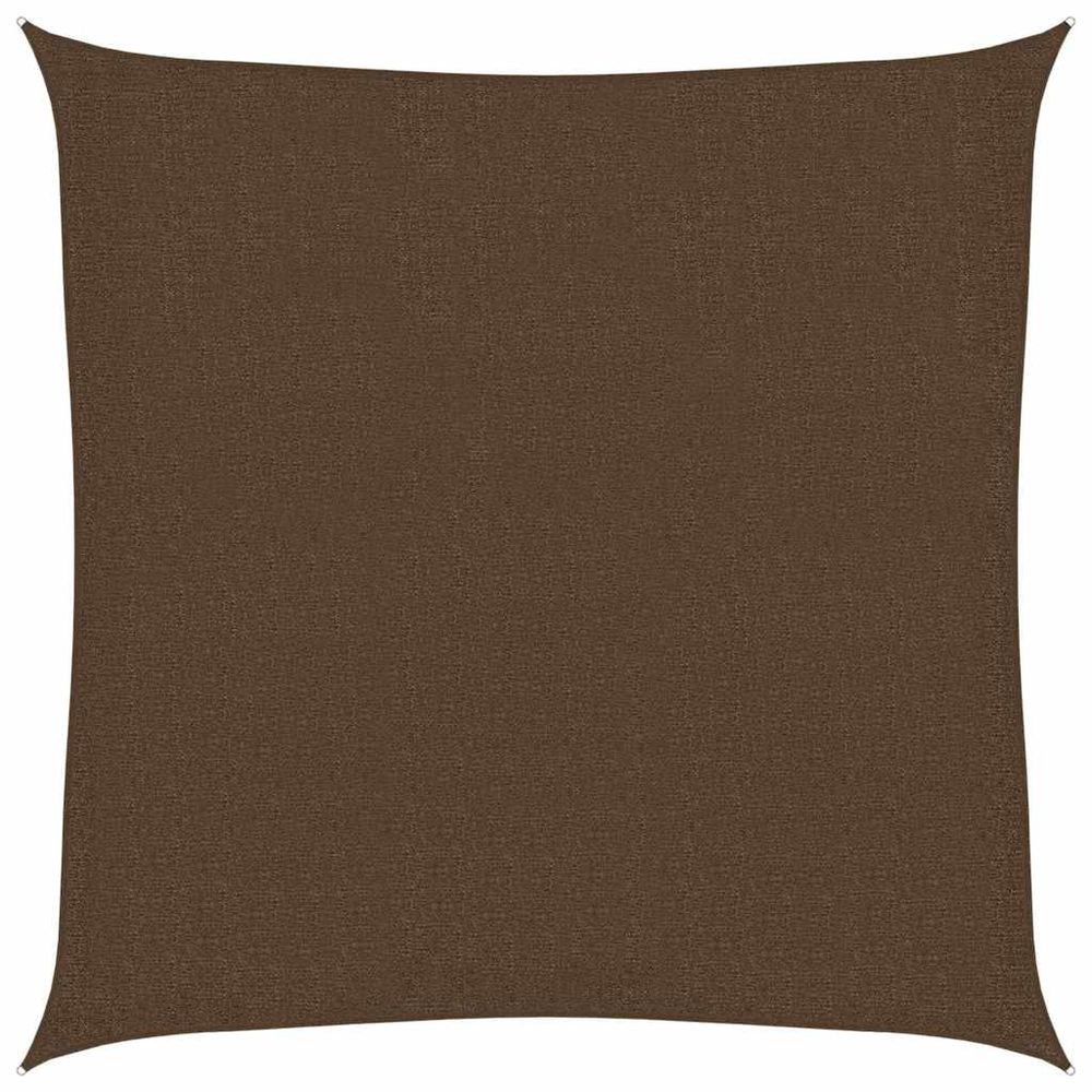 Voile d'ombrage 160 g/m² marron 3x3 m pehd
