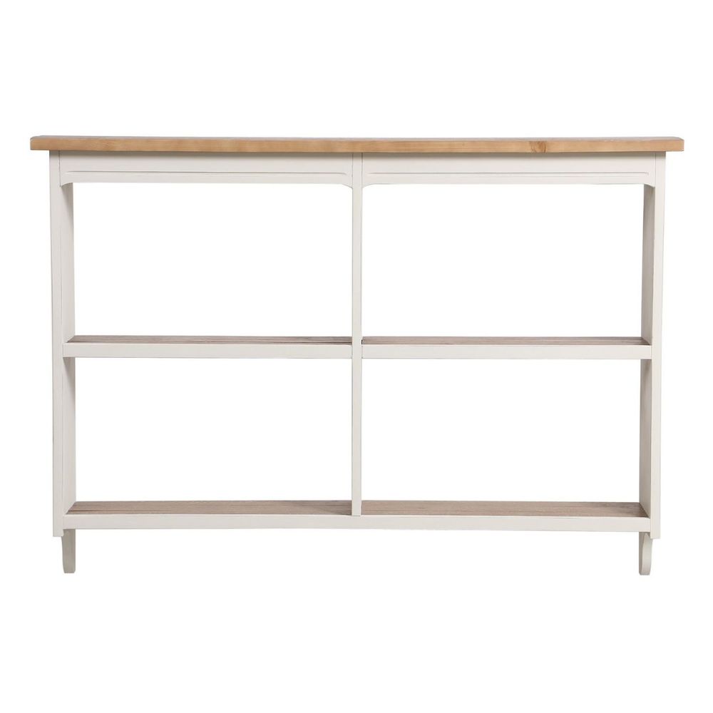 Etagère murale bois blanc - provence interior's