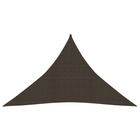 Voile toile d'ombrage parasol 160 g/m² 3,5 x 3,5 x 4,9 m pehd marron