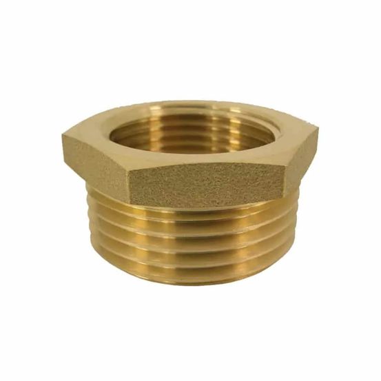 Réduction laiton fileté 1' ag x 1/2' ig - raccord plomberie chauffage