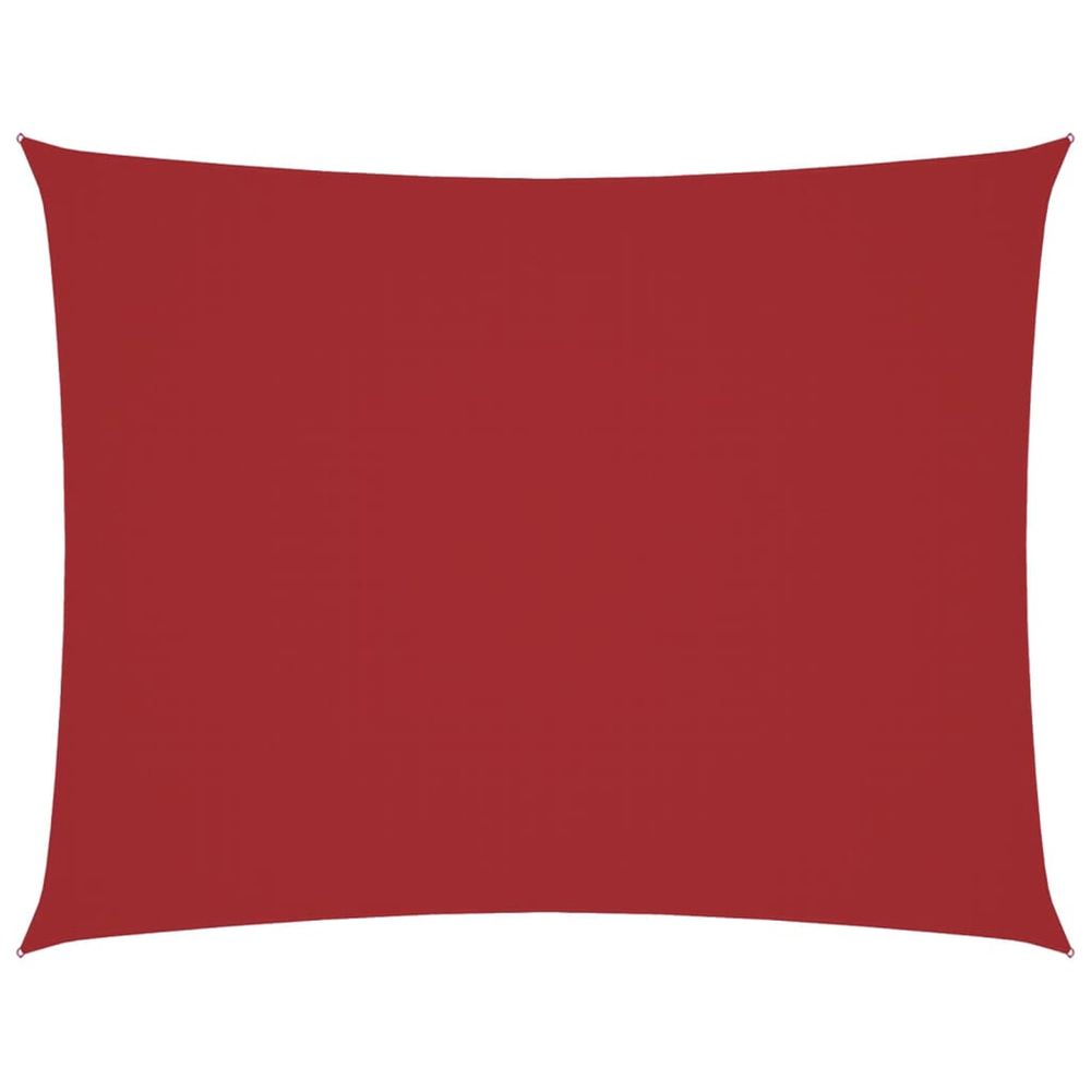 Voile de parasol tissu oxford rectangulaire 2,5x3,5 m rouge