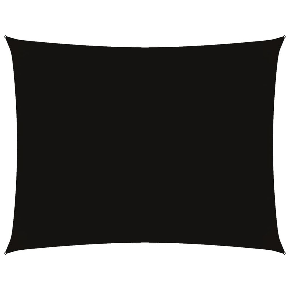 Voile de parasol tissu oxford rectangulaire 4x5 m noir