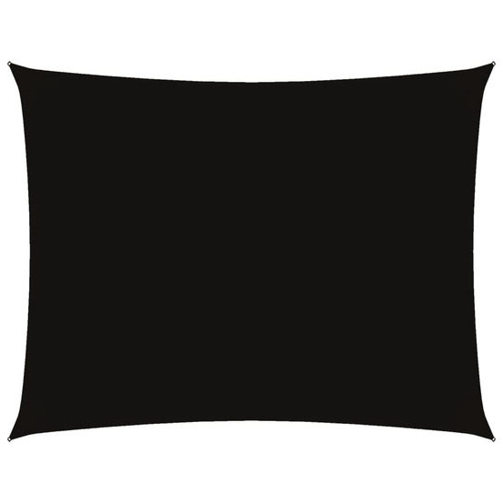 Voile de parasol tissu oxford rectangulaire 4x5 m noir