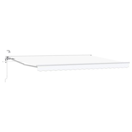 Auvent rétractable électrique blanc 4 × 3,5 m