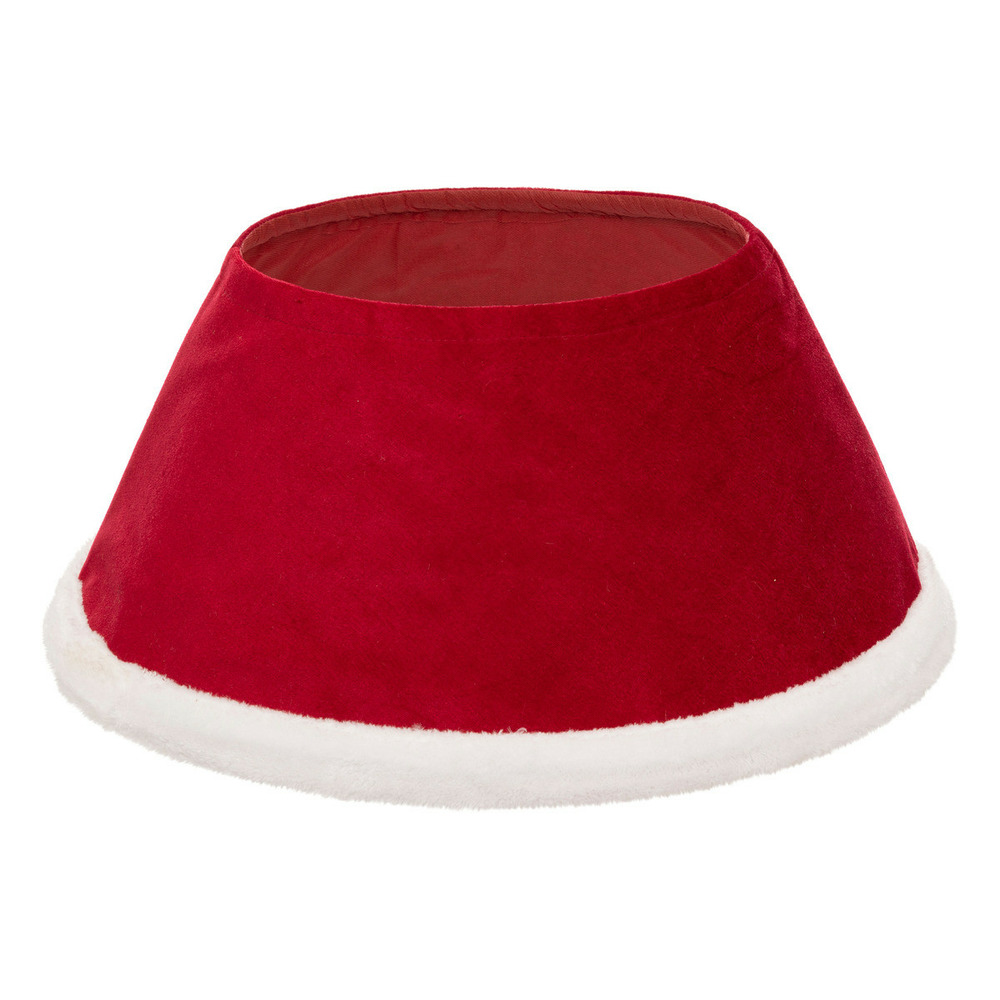 Cache pied de sapin rouge et blanc 56 x 25 x h 32 cm