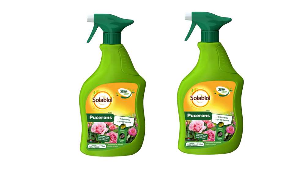 Solabiol anti pucerons plantes ornementales & cultures - 2x750ml - prêt à l'emploi sopucpal750nx2