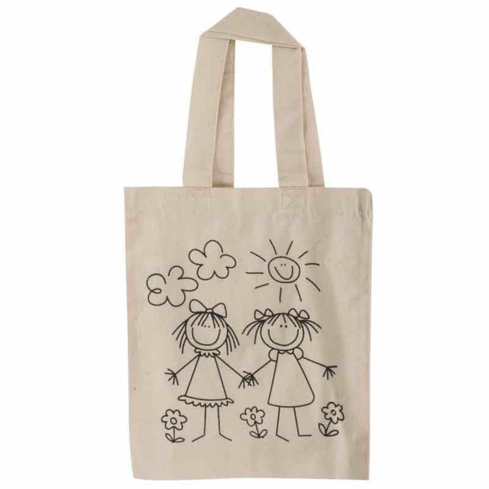 Sac en coton petites filles 25 x 20 cm
