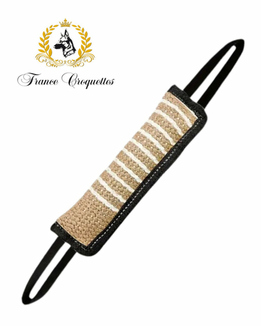 Boudin de jeux et de dressage canin en toile de jute 30cm pour chien, francecroquettes