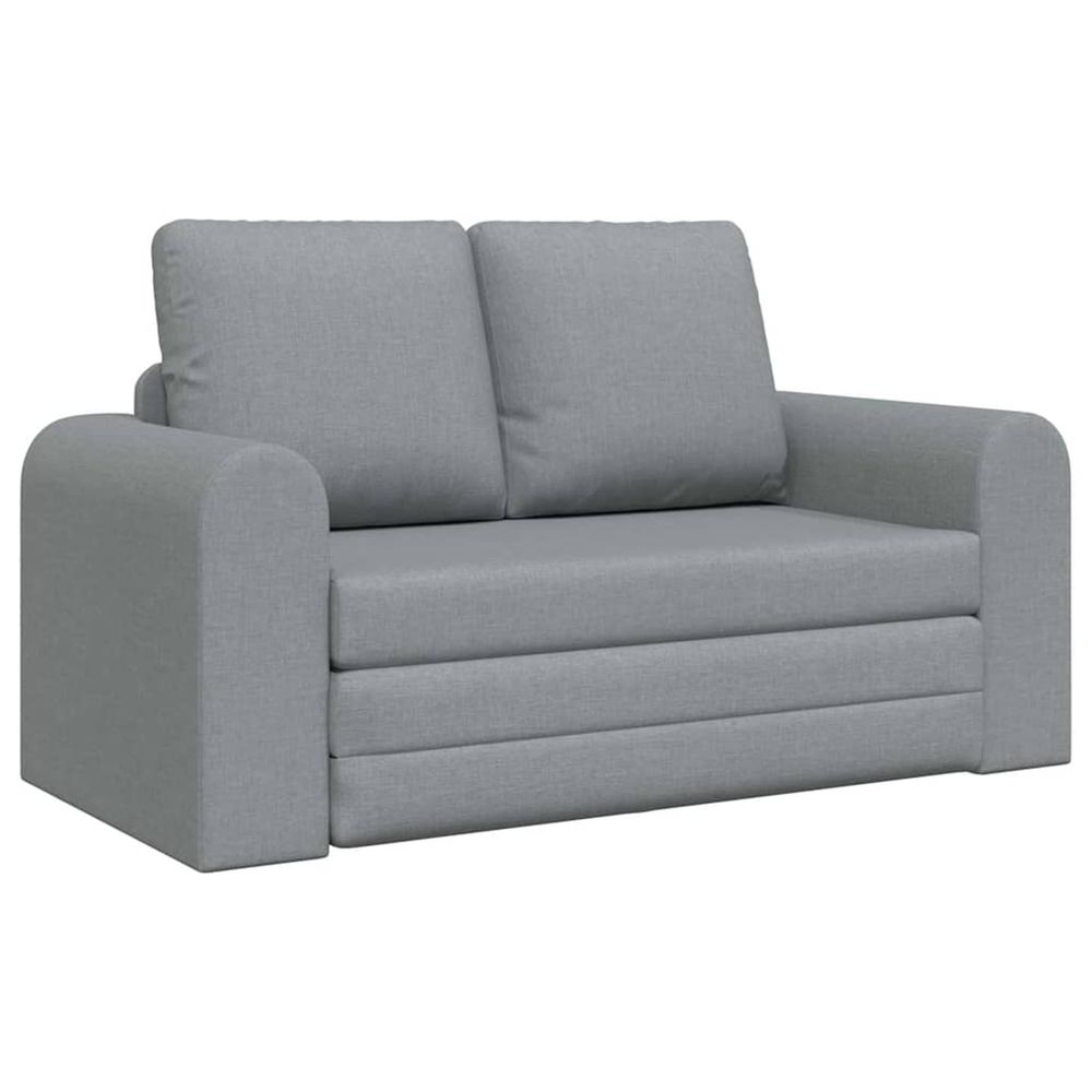 Canapé-lit gris clair 148 x 71 x 83 cm tissu