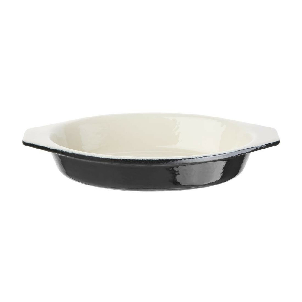 Plat à gratin ovale noir - vogue 650 ml