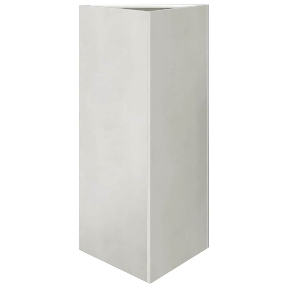 Jardinière triangulaire 40x34,5x75 cm acier inoxydable