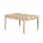 Table basse samoa 90 cm en bois d'acacia blanchi 100% fsc