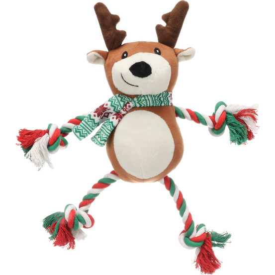 Caribou vicente brun 35 cm jeux noel pour chien