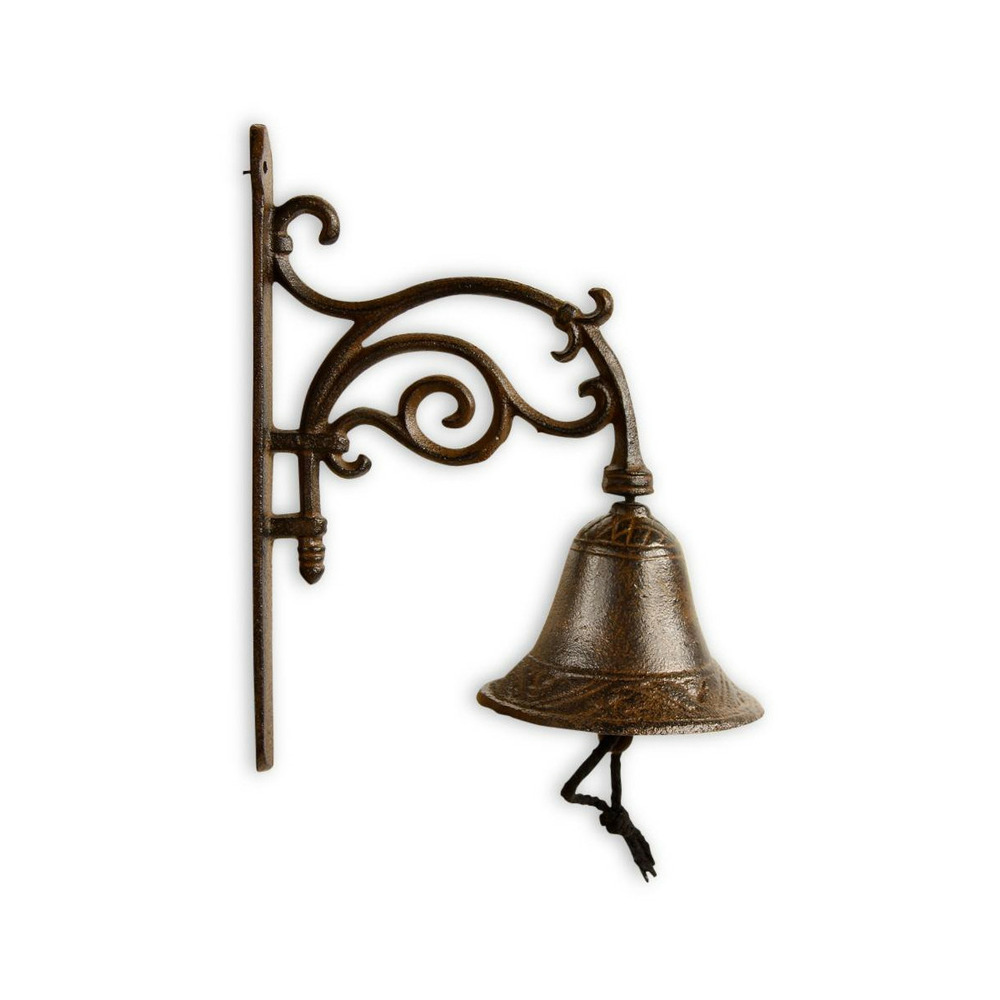 Cloche fonte fonte marron - décoration d'autrefois