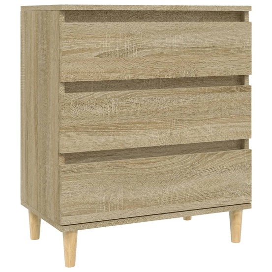 Buffet bahut commode armoire meuble de rangement organisateur cuisine salle de séjour salon sonoma 60 x 35 x 70 cm bois d'ing