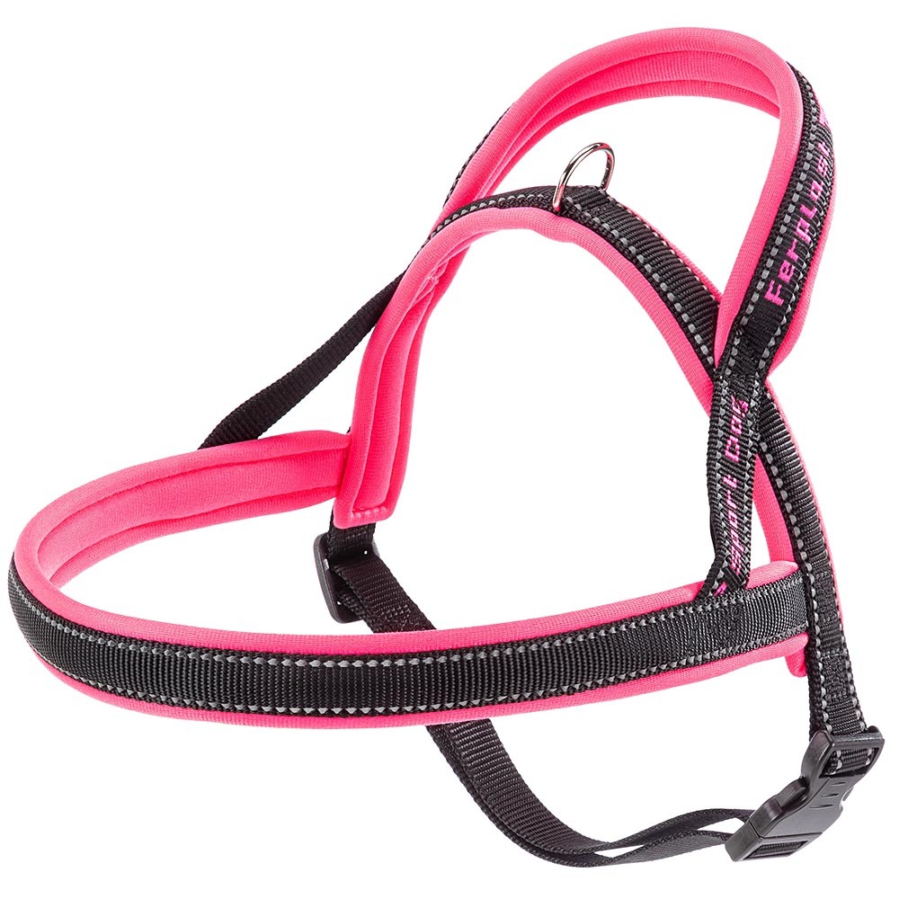 Ferplast harnais chien sport dog, harnais pour chien taille moyenne, harnais suédois, rembourrage doux, coutures réfléchissantes,