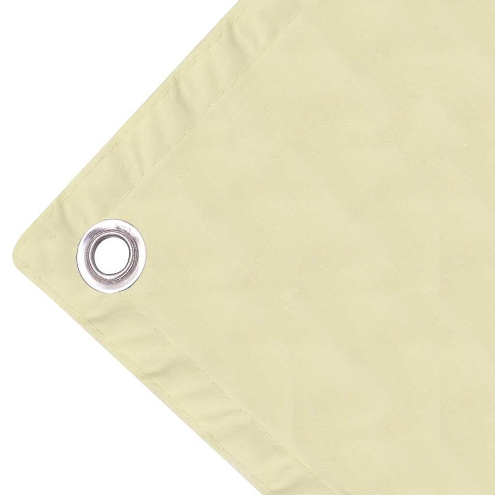 Écran de balcon en tissu oxford 90x600 cm crème