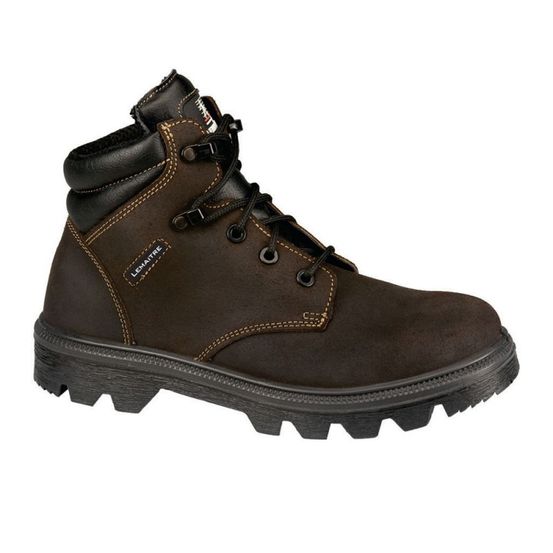 Chaussures de sécurité hautes pilot s3 ci src marron p42 lemaitre securite pilots30bf 42