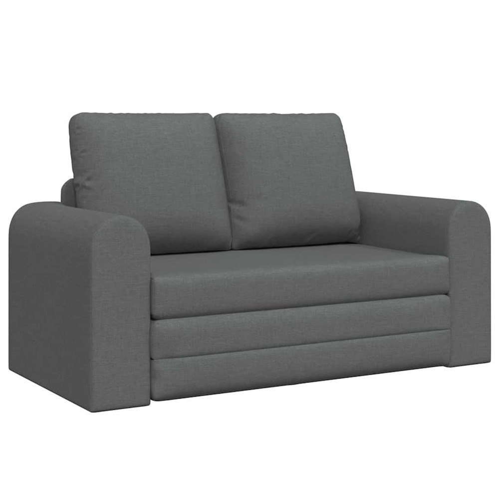 Canapé-lit 60cm gris foncé tissu