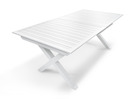 Floride - table de jardin en aluminium blanc