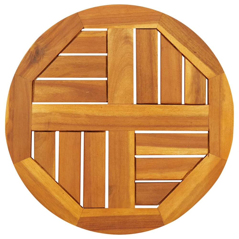 Dessus de table ø40x2 cm rond bois massif d'acacia