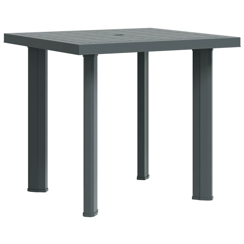 Table de jardin vert 80x75x72 cm plastique