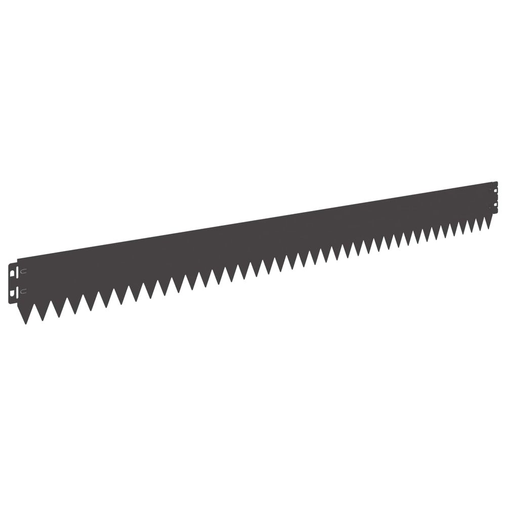 Bordure de pelouse avec bord supérieur plié 20 pc 103x10cm