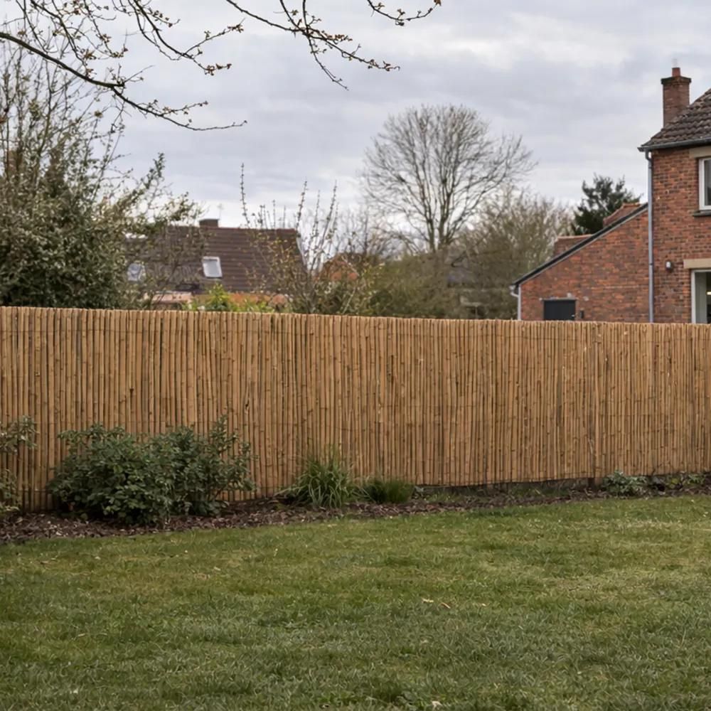 Canisse en bambou fendu 3 × 1,5 m – brise-vue naturel