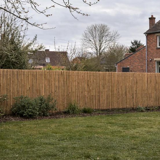 Canisse en bambou fendu 3 × 1,5 m – brise-vue naturel
