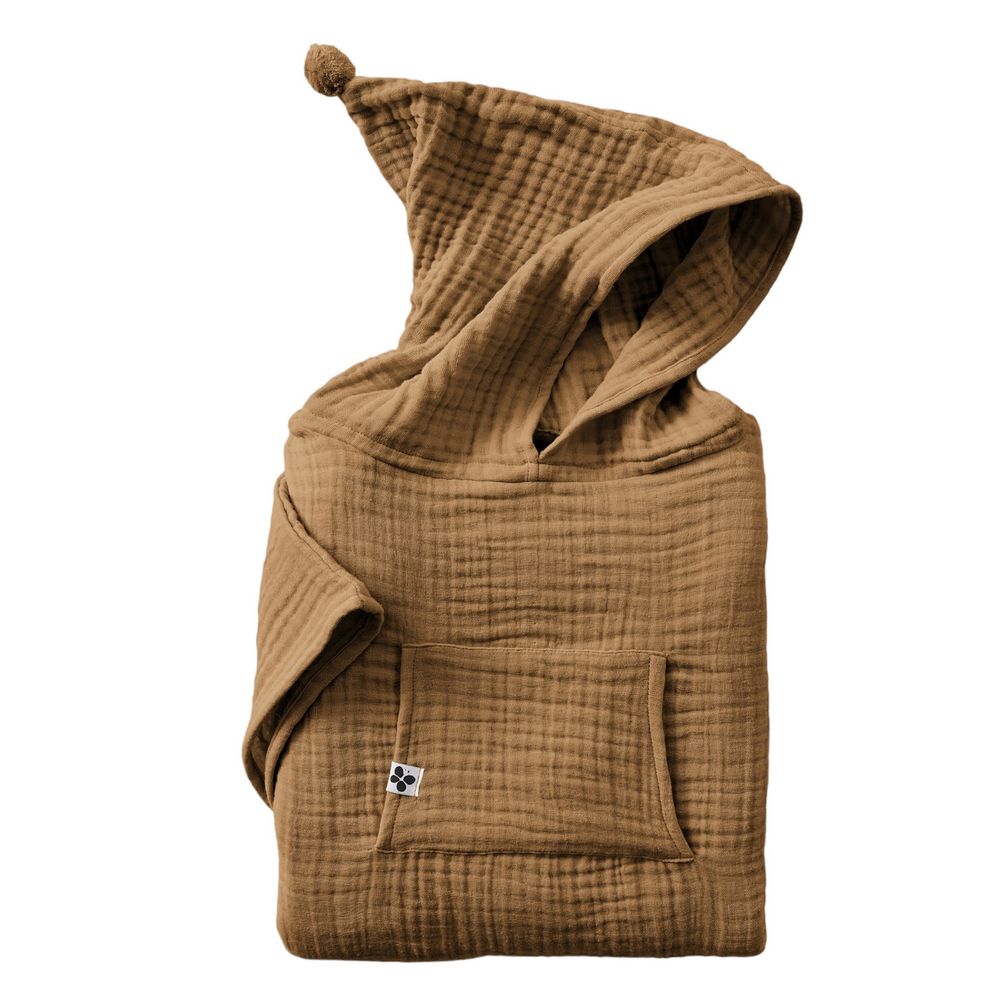 Petit poncho enfant mixte en gaze de coton gaia