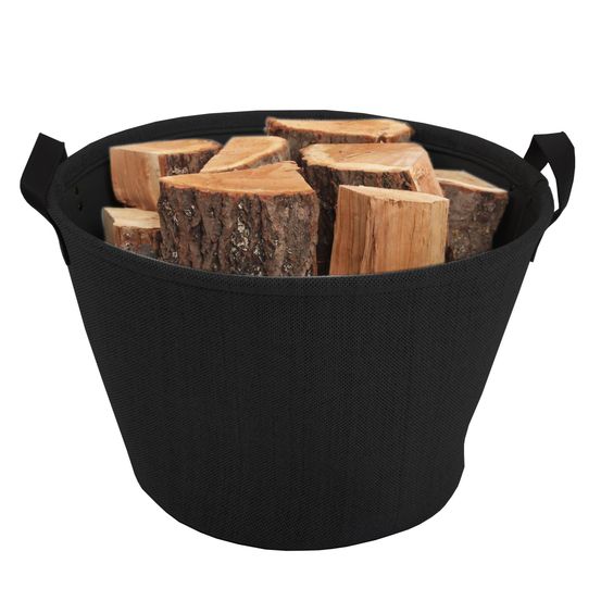 Panier a buches tissu teahupoo noir