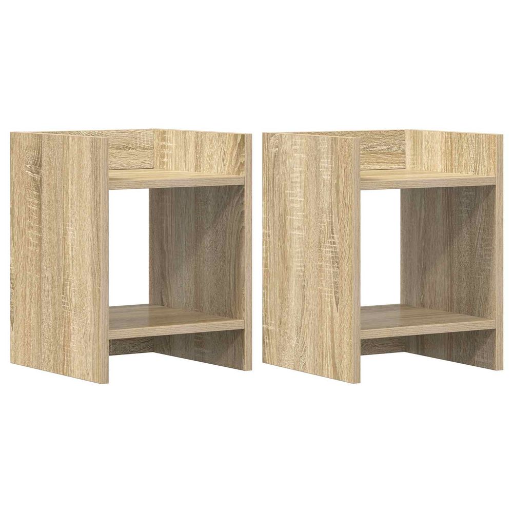 Support de plante 2 pièces chêne sonoma 30 x 30 x 40 cm