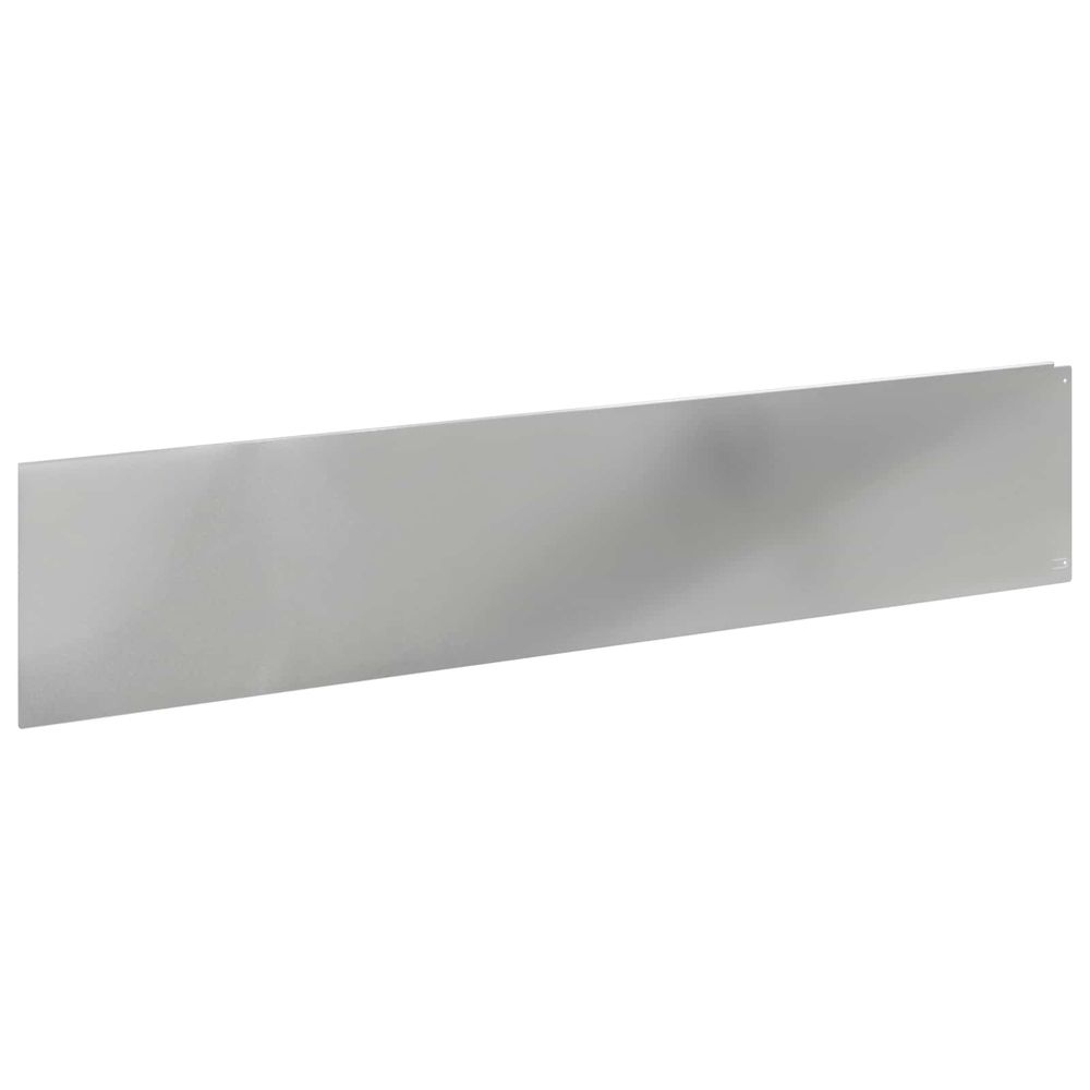 Bordure de pelouse 20 pc 100 x 22 cm acier argenté
