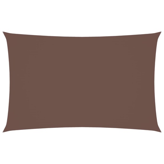 Voile de parasol tissu oxford rectangulaire 2,5x5 m marron