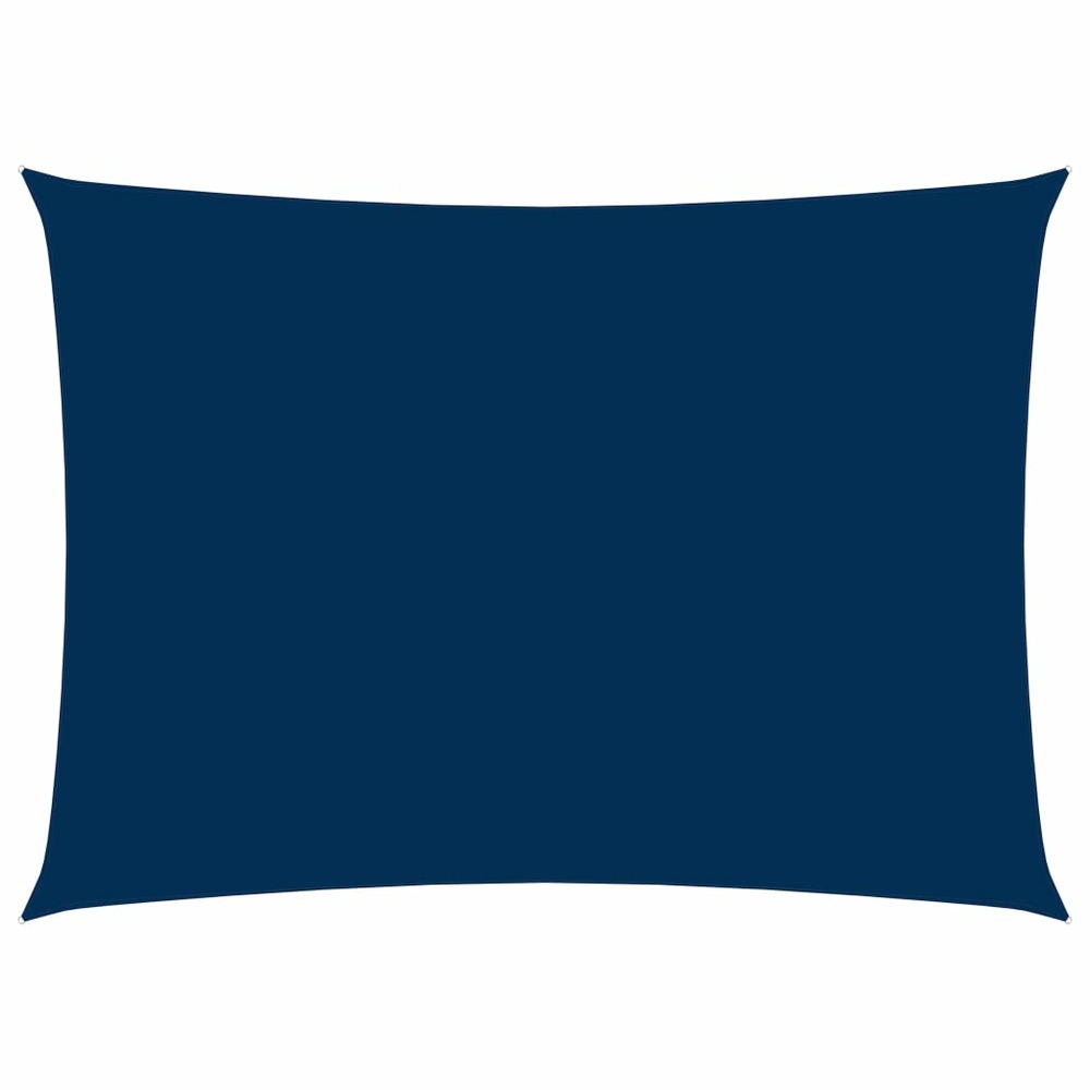 Voile toile d'ombrage parasol tissu oxford rectangulaire 2 x 4,5 m bleu