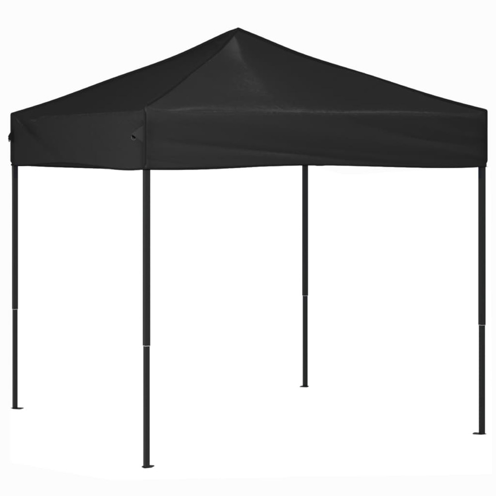 Tente de réception pliable noir 2x2 m