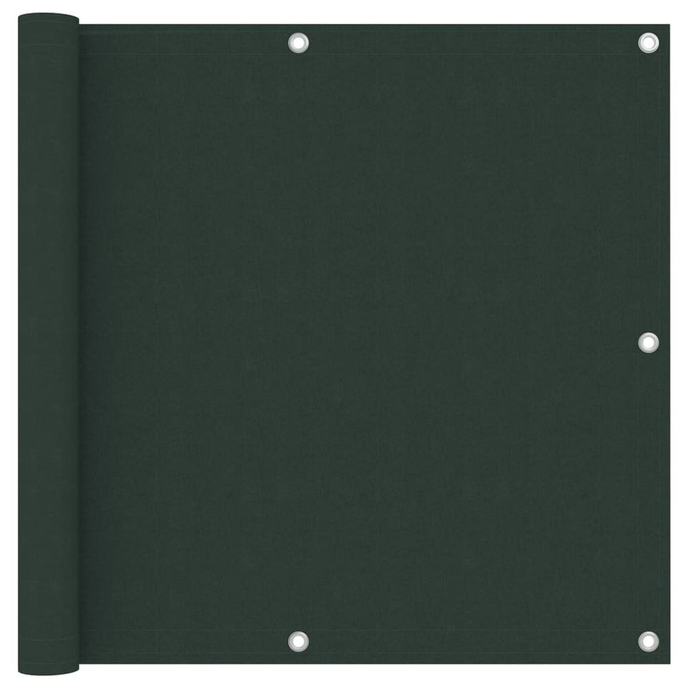 Écran de balcon vert foncé 90x400 cm tissu oxford