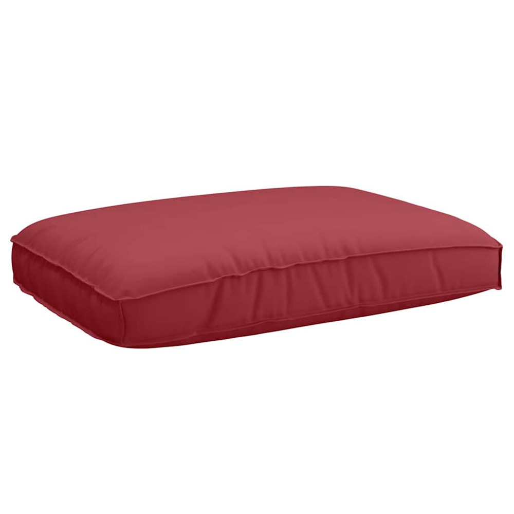 Coussin bordeaux 120 x 80 x 12 cm tissu oxford