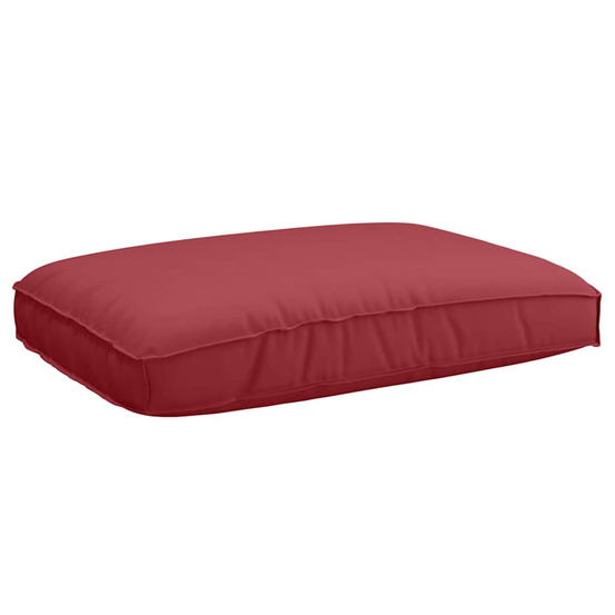 Coussin pour assise de palette bordeaux 120 x 80 x 12 cm