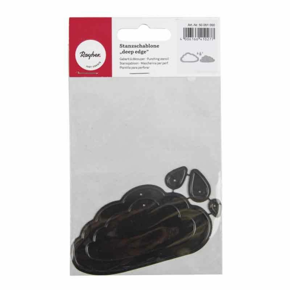 Matrice de découpage acier 9,1 x 4,8 cm - nuage