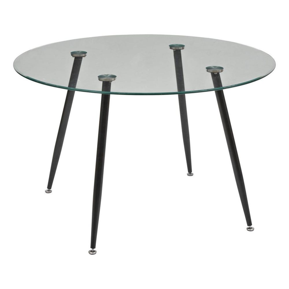 Table à manger en verre trempé 4 places ostras d120cm