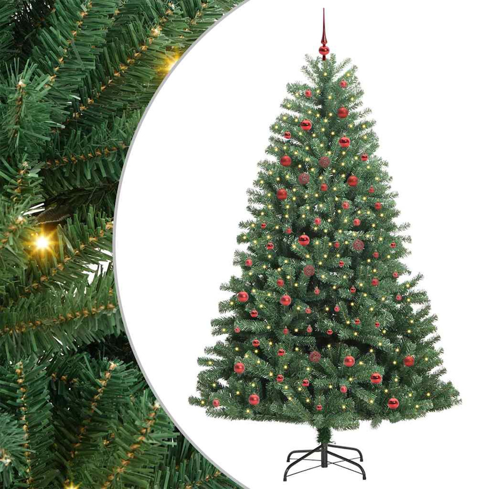 Sapin de noël artificiel à branches articulées vert 210 cm