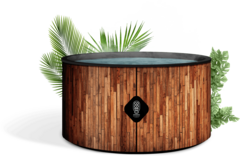 Coco spa bali spa gonflable - 150 cm de diamètre - 800 litres - moteur 2240 w - 2 à 4 personnes - Chauffant & Massant